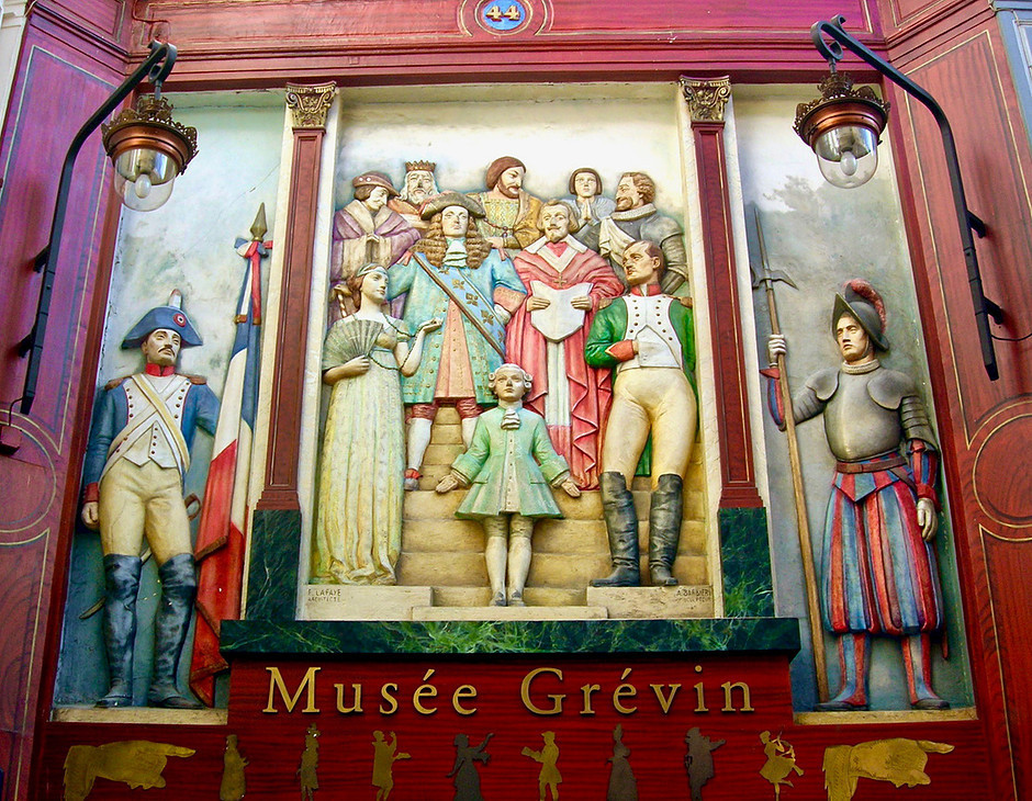 entrance to the Grevin Museum in Passage Joffrey