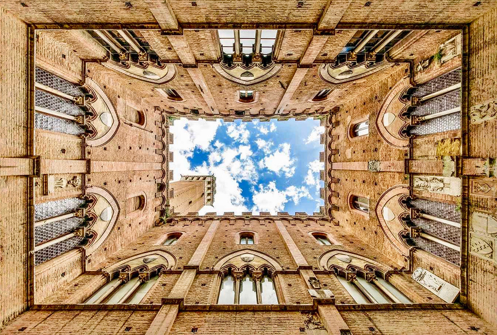 view from the internal courtyard