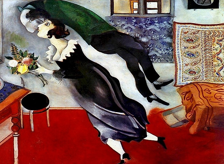Marc Chagall, The Birthday, 1887, at the Guggenheim Bilbao