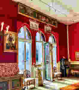 the lavish red Raphael Room in the Isabella Stewart Gardner Museum