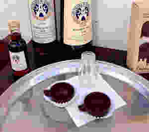 Ginjinha de Óbidos served up in a chocolate cup