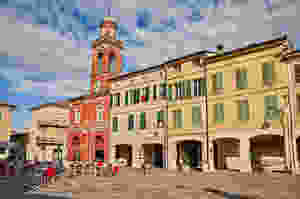 Dante Square in Ravenna Italy