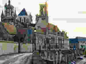 the medieval village of Laon France
