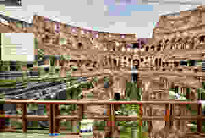 the hypogeum (basement) of he Colosseum on Secret Door