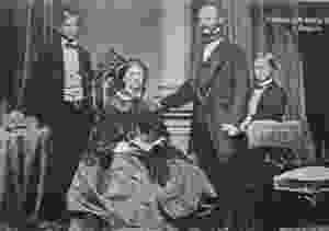 Prince Ludwig (left), his neglectful parents, and his schizophrenic brother Otto, who may have contracted syphillis as a child