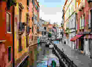 small side canal in Venice italy