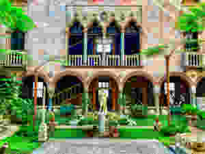 the Artemis statue in the Courtyard