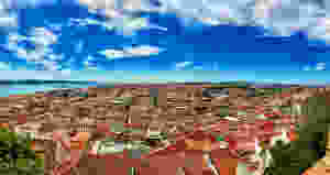 Panoramic shot from St. George's Castle. But there are other miradouros where you'll have a similar view.