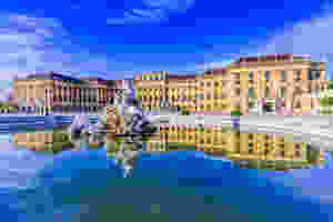 the gorgeous Schoenbrunn Palace outside Vienna