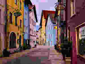 beautiful street in Fussen