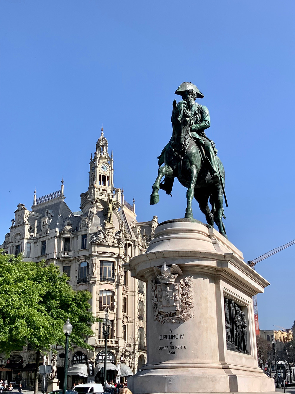 the fancy McDonalds is right across from Porto's Pedro statue