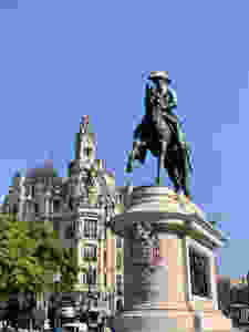 the fancy McDonalds is right across from Porto's Pedro statue
