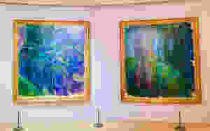two of Monet's massive water lilies