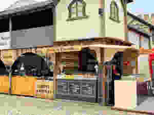 one of 100s of shops at the Obidos Chocolate Festival