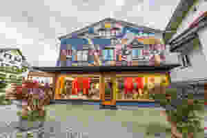 a colorful painted house in Oberammergau