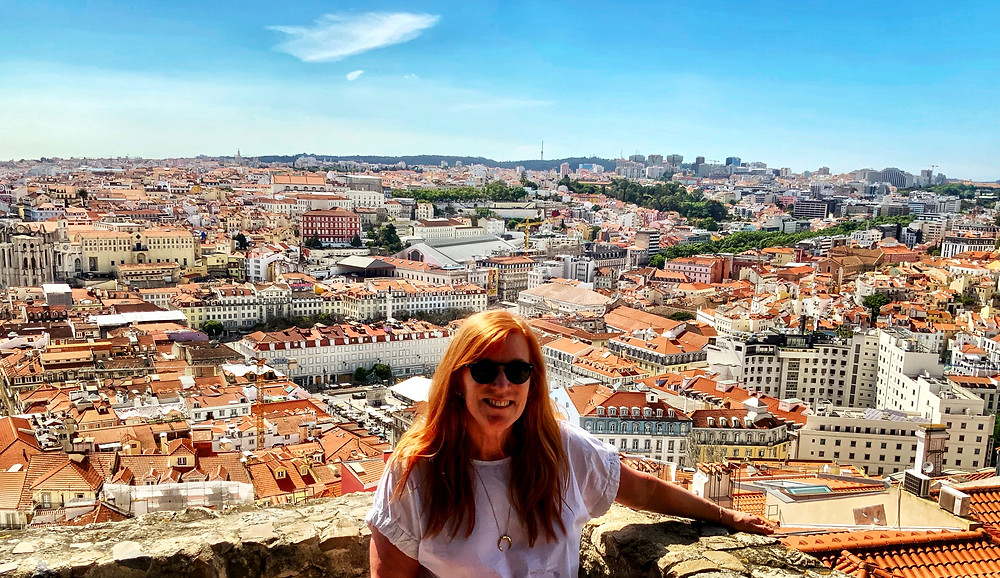 enjoying the view at St. George's Castle