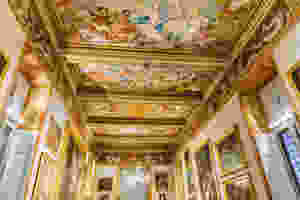 ceiling frescos and paintings in the Galleria Spada