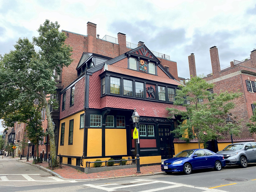 the Sunflower House on Mount Vernon Street
