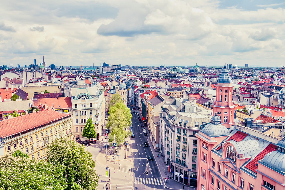 the elegant old town of Vienna