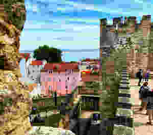 St. George's castle walls and ramparts