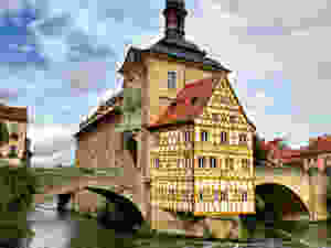 the exceedingly picturesque Old Town Hall of Bamberg