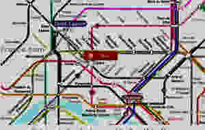 metro lines to the Louvre