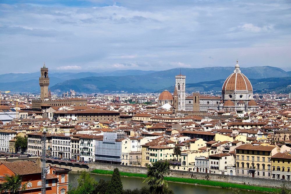 view from the Piazzale Michelangelo in Florence