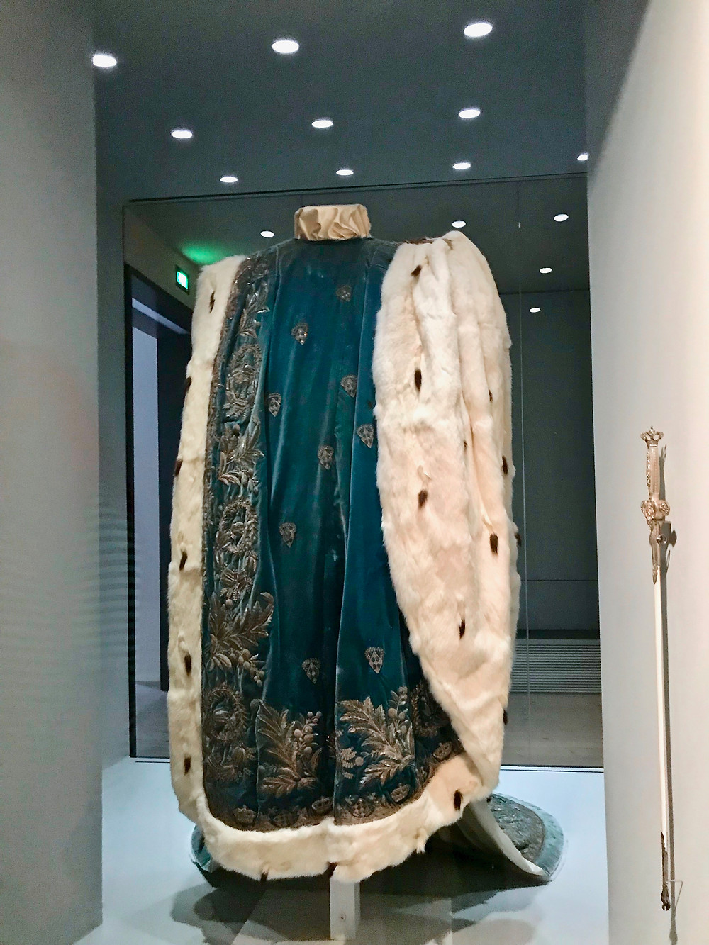 Wittlesbach coronation robes in the Museum of the Bavarian Kings