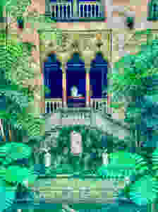 the courtyard at the Isabella Stewart Gardner Museum