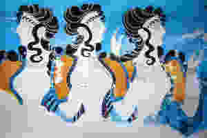 the Ladies in Blue fresco