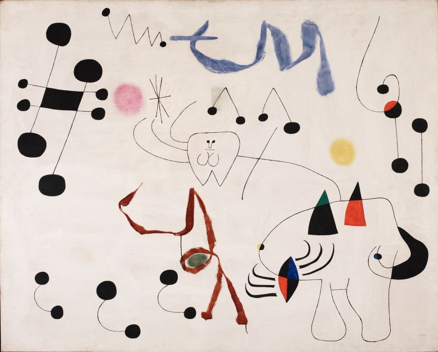 Joan Miro, Woman Dreaming of the Evasion, 1945