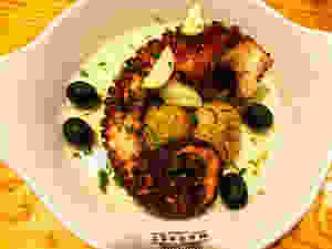 part of my dinner -- the octopus special from Marlene Vieira at Time Out Market
