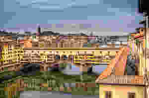 the Ponte Vecchio over the Arno River in Florence