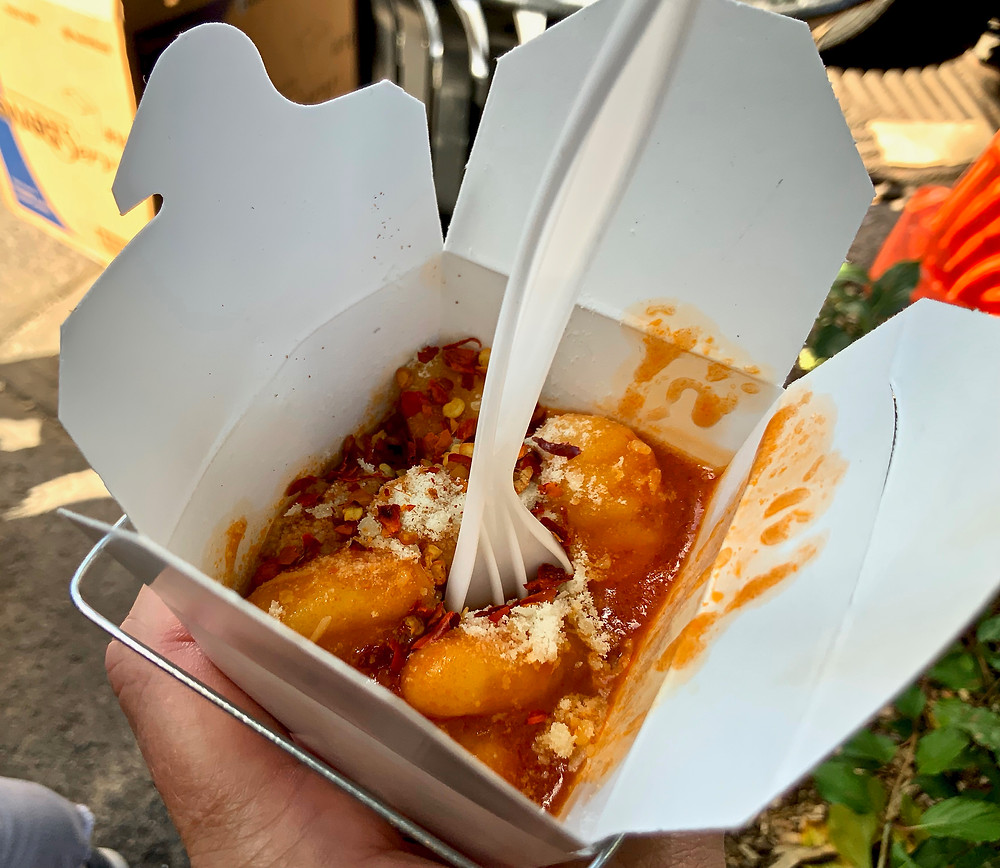 delicious Gnocchi della Nonna, in Nonna's special sauce