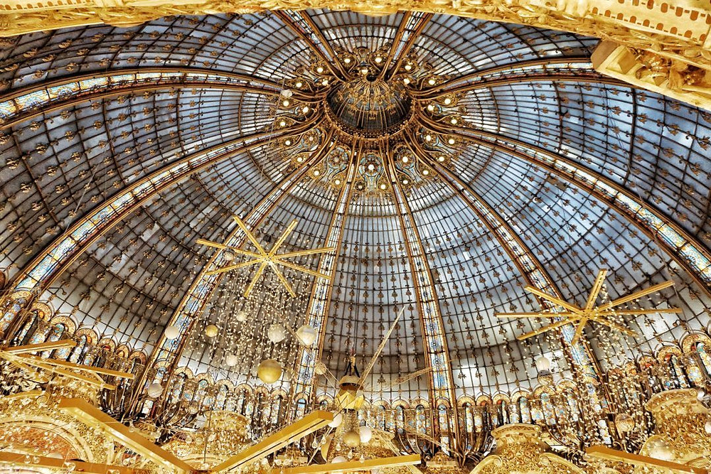 Christmas dome at galleries Lafayette