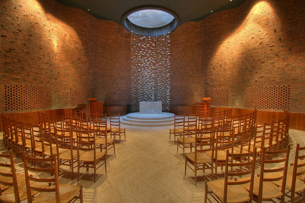 interior of MIT Chapel in Cambridge MA