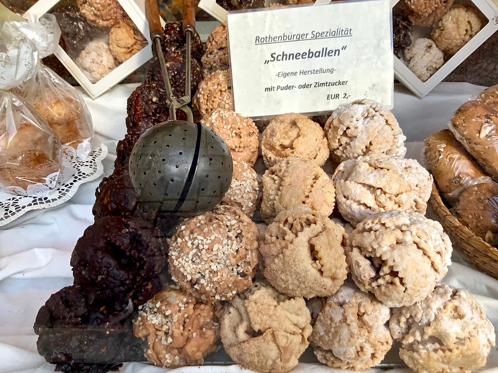the Rothenburg "Schneebal," a pastry that's an acquired taste