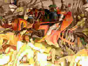 mural detail from the Hall of Heroes