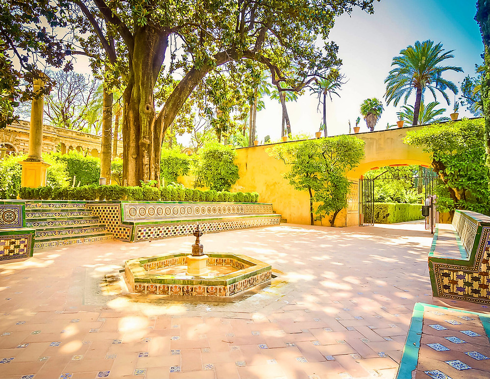 the spectacular gardens of the Royal Alcazar of Seville, which serves as Dorne in Game of Thrones