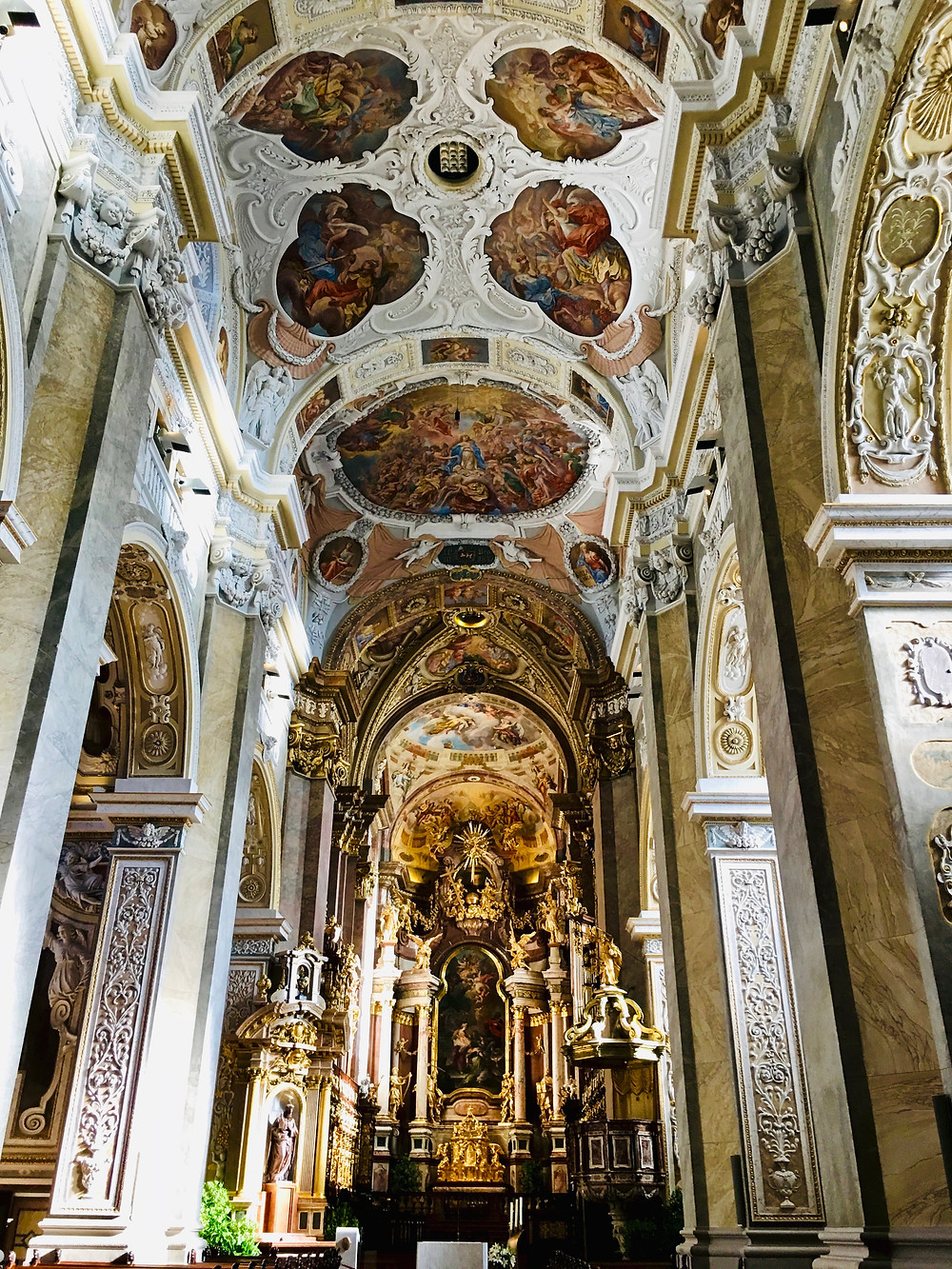 frescos in the church of Klosterneuburg Abbey