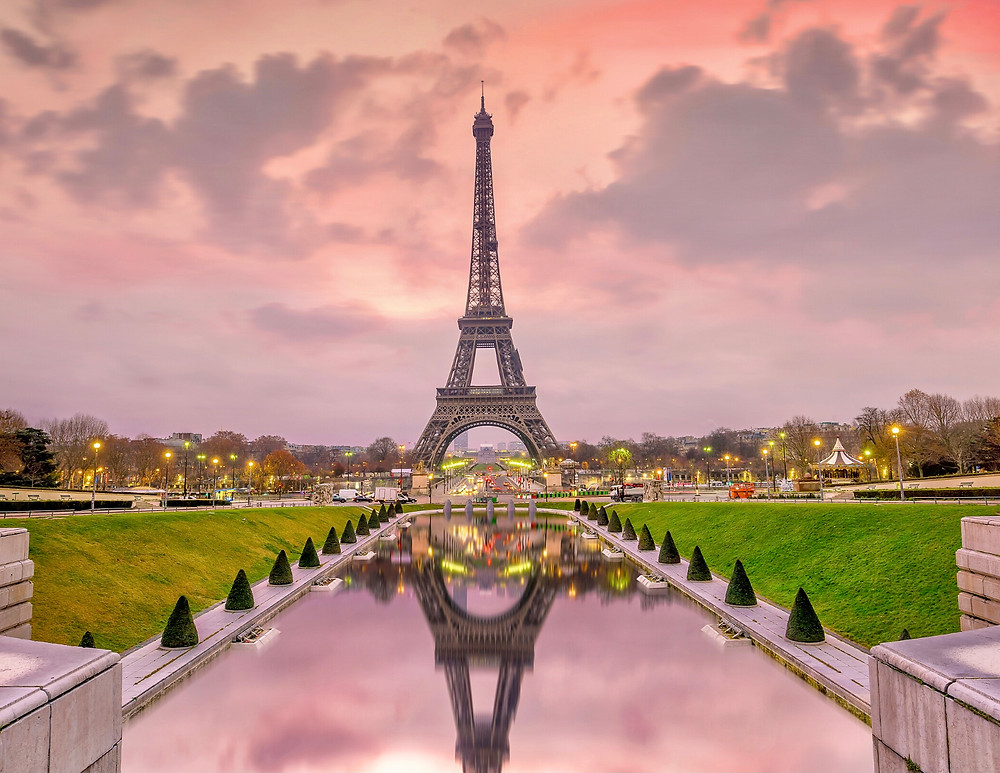 the Eiffel Tower from Trocadero