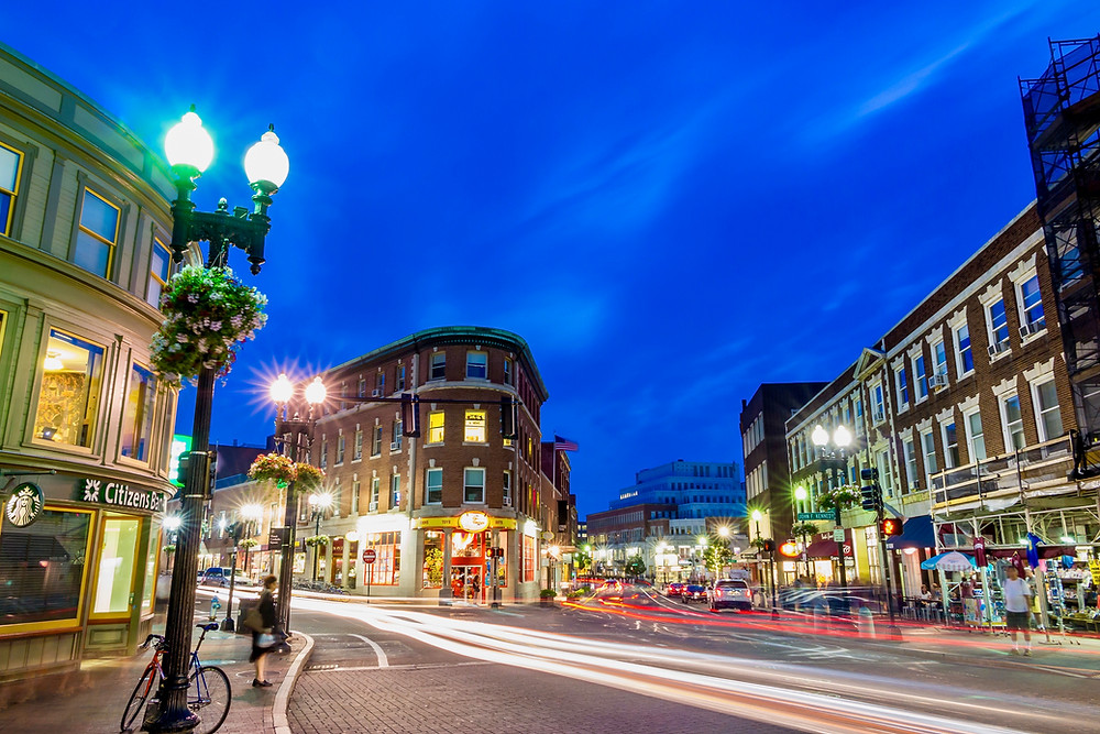 Harvard Square in Cambridge MA