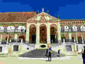 entrance to the Royal Palace at Coimbra University vis the Via Latina staircase.