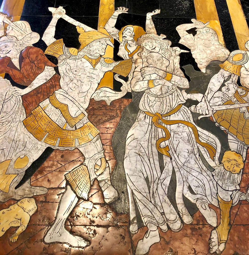 detail of Matteo di Giovanni's 15th century Massacre of the Innocents