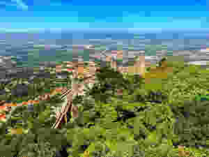 the Moorish Castle in Sintra Portugal