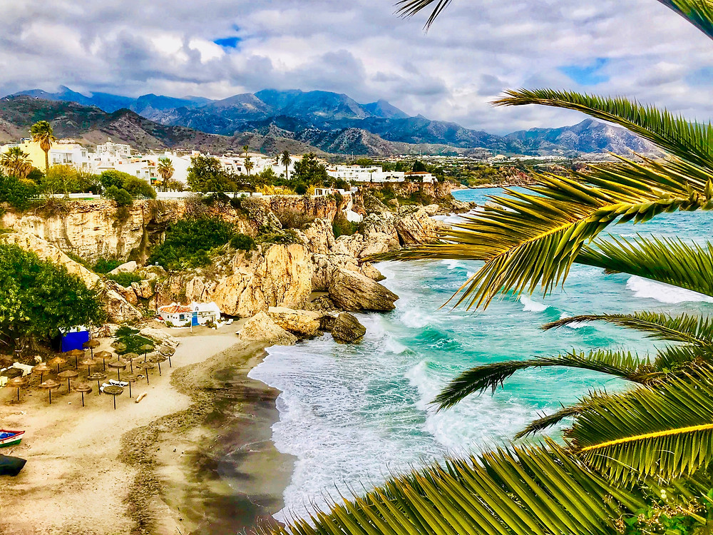 Nerja Spain as seen from the Balcony of Europe