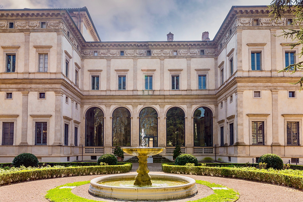 courtyard of the Villa Farnesina