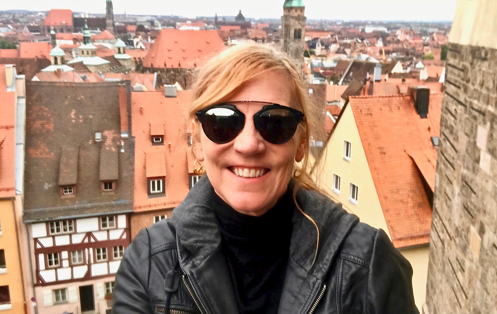 me visiting Nuremberg Castle on a gloomy day, but I went back for the sunshine-y views later