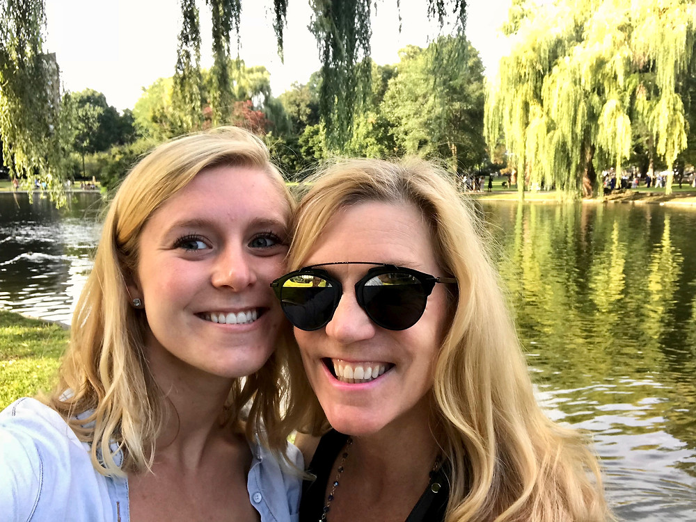 my daughter and I in the Back Bay Fens