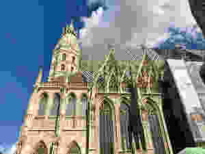the flamboyant Gothic facade of St. Stephen's Cathedral